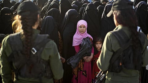 Al-Hol camp in Syria: children make up 64 percent of the Kurdish-run camp's population, and half are younger than 12, according to MSF. (Photo | AFP)