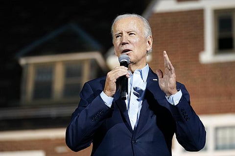 United States President Joe Biden speaks at a campaign event in New York, Nov. 6, 2022. (Photo | AP)