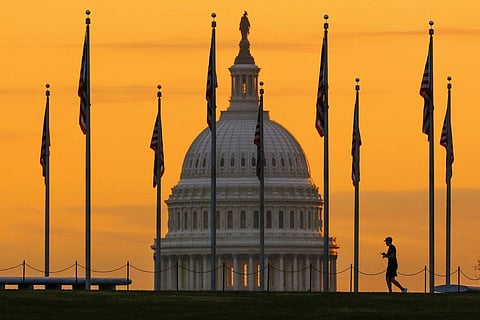 U.S. Flags on the National Mall and the US Capitol Building in Washington, D.C. (File Photo | AP)