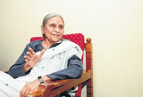Ela Bhatt's favourite archetype in history was the housewife. Now the housewife turned the earth into a household. (EPS)