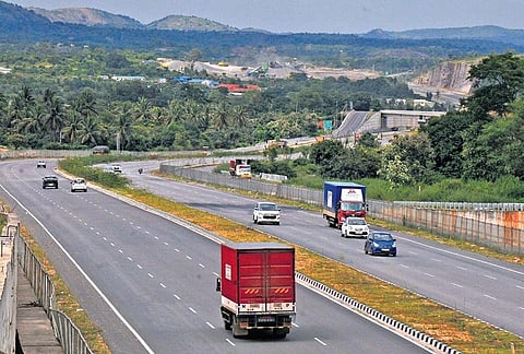 The under-construction Bengaluru-Mysuru Expressway is expected to reduce  travel time between the two cities. (File photo | Vinod Kumar T, EPS)