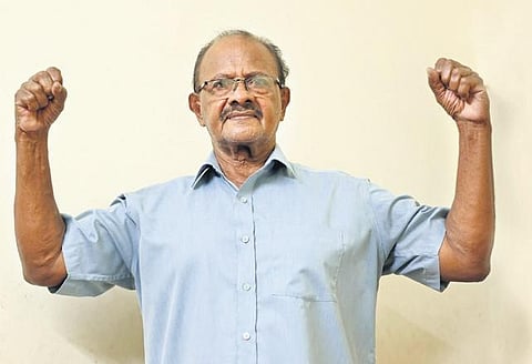 Abdul Rasheed at his home in Manacaud, Thiruvananthapuram | B P Deepu