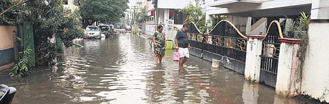 A waterlogged street in Chennai following heavy rainfall | Ashwin Prasath