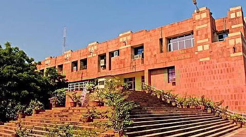The Jawaharlal Nehru University campus in New Delhi. 