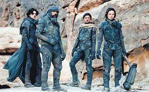 A still from the 2021 science fiction film 'Dune'