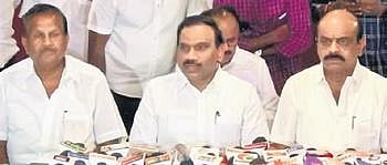 Nilgiris MP A Raja addressing media in Coimbatore on Wednesday | Express