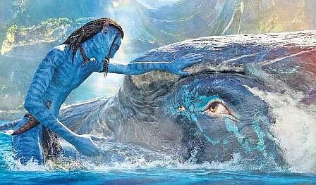 A still from the newly released film 'Avatar: The Way of Water.'