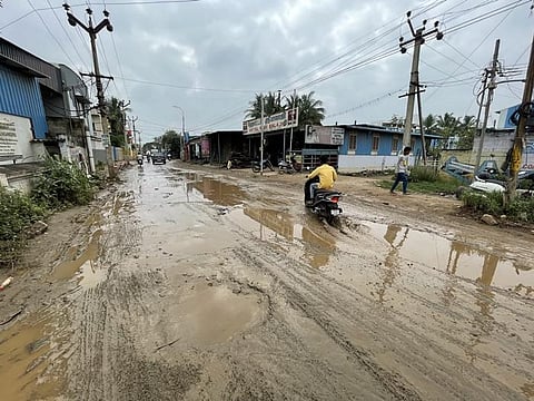 Coimbatore corporation allows road digging amid rain, motorists irked