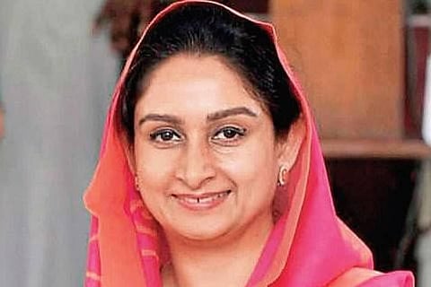 Former Union minister and Shiromani Akali Dal (SAD) leader Harsimrat Kaur Badal. (File Photo)