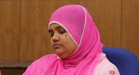 Bilkis Bano at a press conference (File Photo: Shekhar Yadav | EPS)