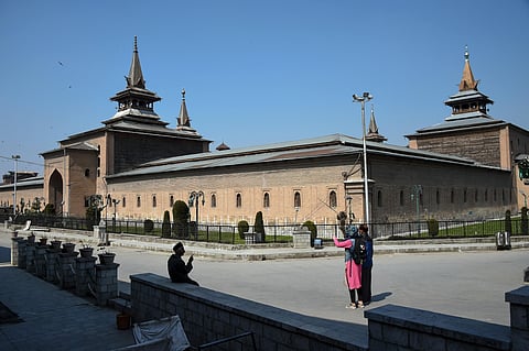 A view of Jamia Masjid in Srinagar. (Photo | PTI)