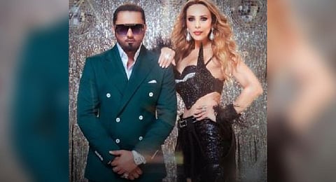 Rapper Yo Yo Honey Singh and Iulia Vantur