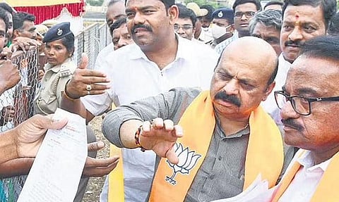 Image for representational purpose only.  CM Bommai listens to the grievances of people in Kalaburagi on Thursday 