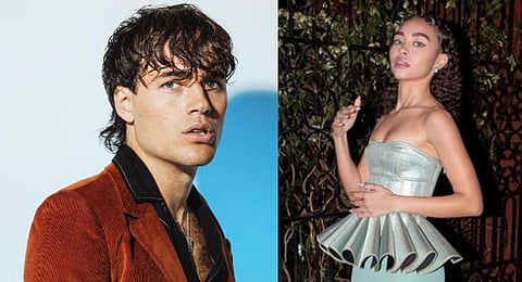 Actors Jamie Flatters and Bailey Bass