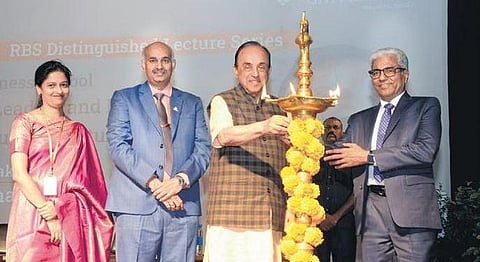 ​  Former MP Subramanian Swamy at REVA Business School Distinguished Lecture Series on Friday | Express  ​