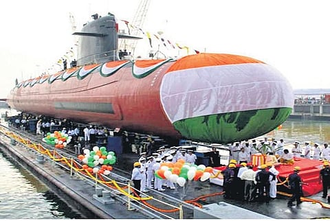 India doesn’t operate any submarine with the AIP technogy yet far. (Photo | Indian navy)