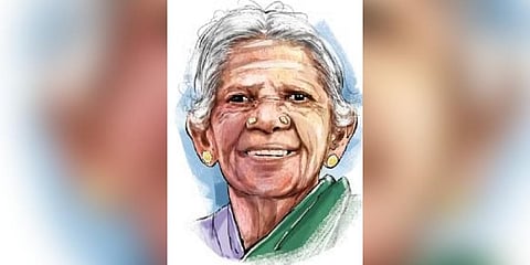 Saalumarada Thimmakka.(Express Illustration | Sourav Roy)
