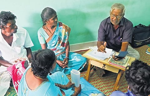 For 30 years, Kalyani has been trying to bring forth the voice of Irulars. (Photo | Sriram R)