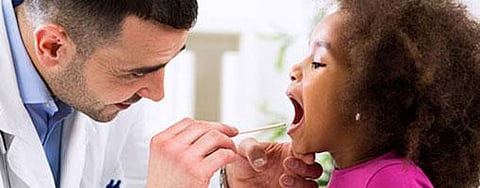A doctor examining a child. Image used for representational purpose only. (Photo |Centers for Disease Control and Prevention website)