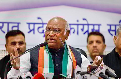 Congress President Mallikarjun Kharge. (Photo | PTI)