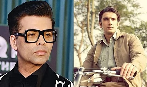 Karan Johar (L), Ranveer Singh (R)