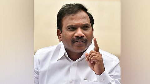 DMK deputy general secretary A Raja.