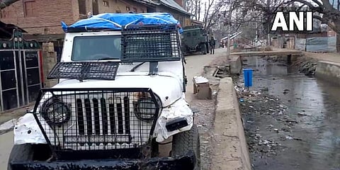 Shopian, J&K | Encounter underway between security forces and terrorists, 3 LeT terrorists killed at Munjh Marg area.(Photo | ANI Twitter)