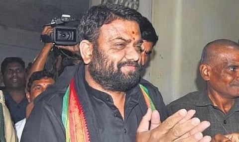 BRS MLA Pilot Rohith Reddy arrives at the Enforcement Directorate office for questioning in Hyderabad on Monday | Jwala
