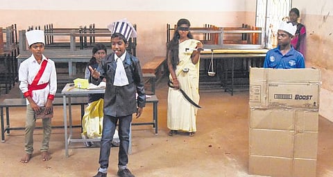 Students performing at district-level art festival in Tiruchy | m k ashok kumar