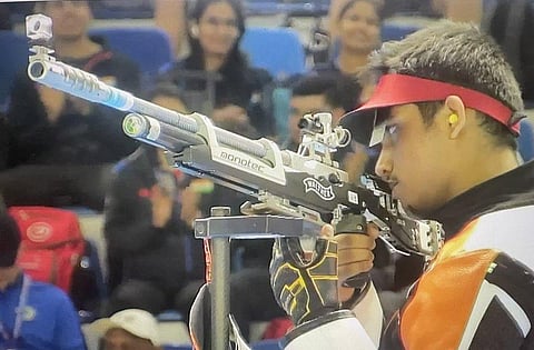 Rifle shooter Rudrankksh Patil. (Photo | Twitter)
