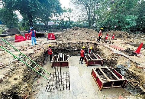 Work as part of restoration of Egmore station has begun | Express