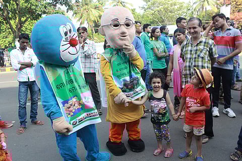 An awareness drive during Patha Utsav in Bhubaneswar | Express