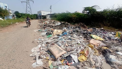 Heaps of solid wastes