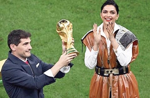 Deepika Padukone unveiling the FIFA World Cup 2022 in Qatar