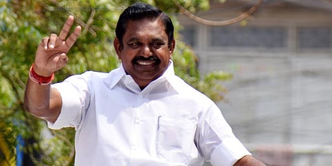 AIADMK interim general secretary Edappadi K Palaniswami at a campaign event in Chennai. (File Photo | P Jawahar, EPS)