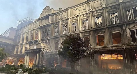 A fire burning through the Grand Diamond City Casino and Hotel has killed multiple people and injured dozens of others, police said. (Photo | AP)