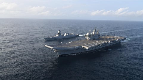 INS Vikrant is an indigenous aircraft carrier in service with Indian Navy