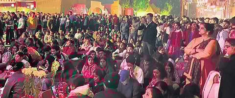 Attendees at the Jashn-e-Rekhta