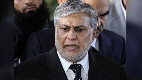 Pakistan  Foreign Minister Muhammad Ishaq Dar. 