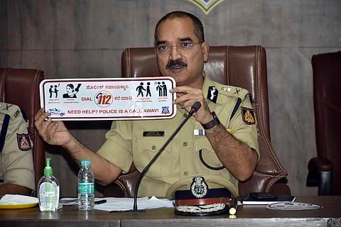 City Police Commissioner Pratap Reddy at a meeting on Saturday. (Photo | EPS)