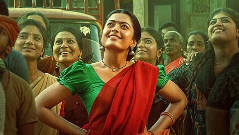 Rashmika Mandanna in the Srivalli song from Pushpa.