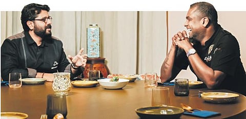 Sashi Cheliah (R) with Manoj Padmanaban (L), co-founders of Pandan Club.