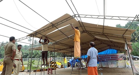 Vizhinjam port protest agitation tent dismantled