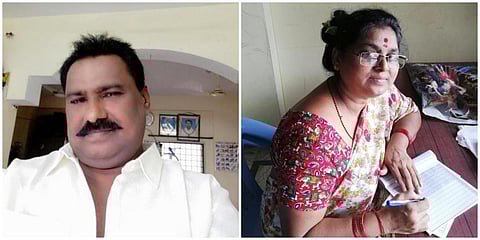 Retired Army personnel Yadala Kondaiah (L) and his wife Kadala Bhoolaxmi. (Photo| EPS)