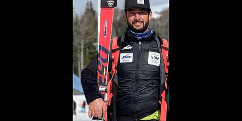 India Skier Arif Khan.(Photo | Instagram,arifkhanskier)