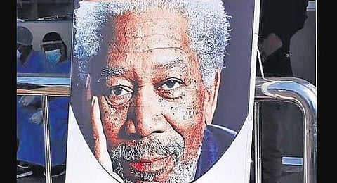Kerala hospital uses actor Morgan Freeman’s photo for skin treatment ad, apologises