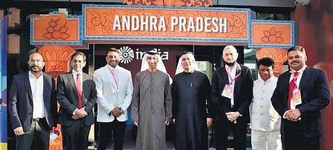 Industries Minister Mekapati Goutham Reddy inaugurates ‘Andhra Pradesh State Floor’ at India Pavilion in EXPO Dubai on Friday | Express