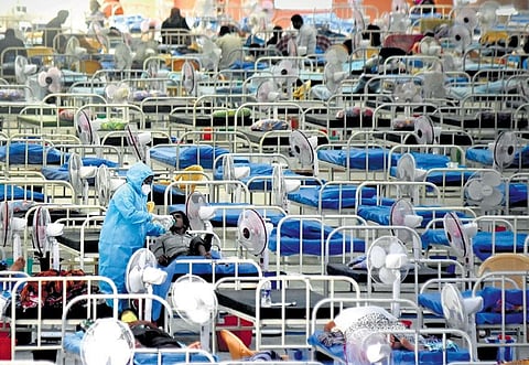 Donning a PPE kit, Kalaivani has been nursing victims back to heath since the first wave at a Covid Care Centre at Nandambakkam | ASHWIN PRASATH