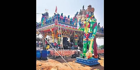 Spread over an acre, the temple dedicated to Lord Venkateswara Swamy was inaugurated in a low-key event on Friday evening | Express