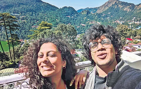 Sneha Dasgupta (left) and Christy Varghese on their recent trip to Uttarakhand